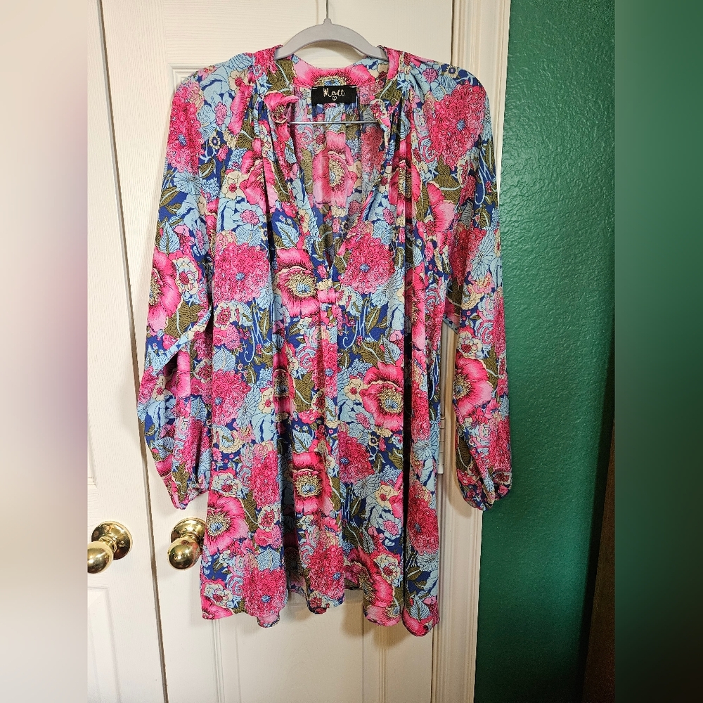 Meritt Vintage Style Mini Floral Dress